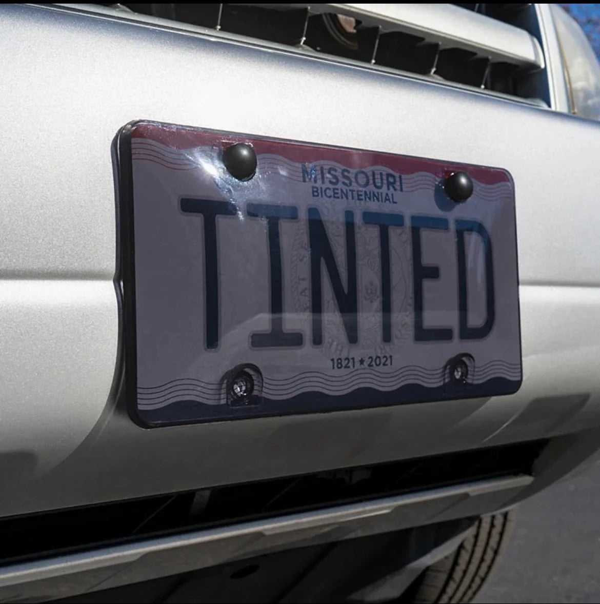 'TINTED' License Plate Cover