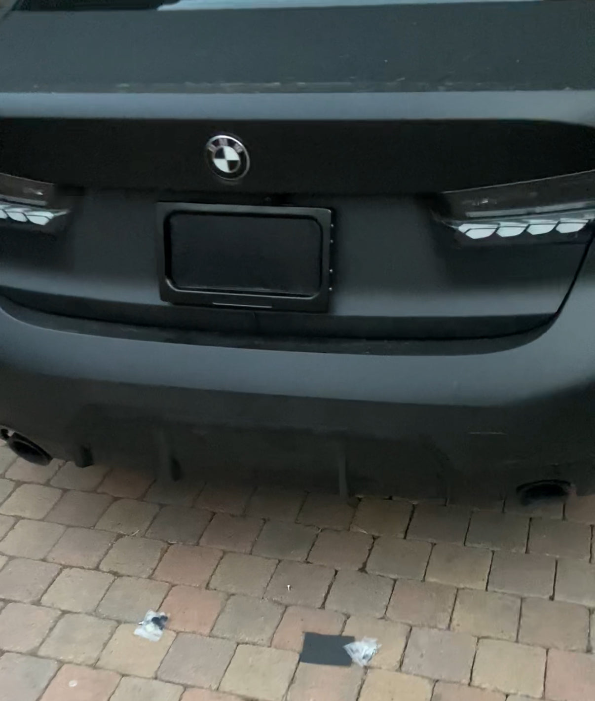 Remote License Plate Curtain