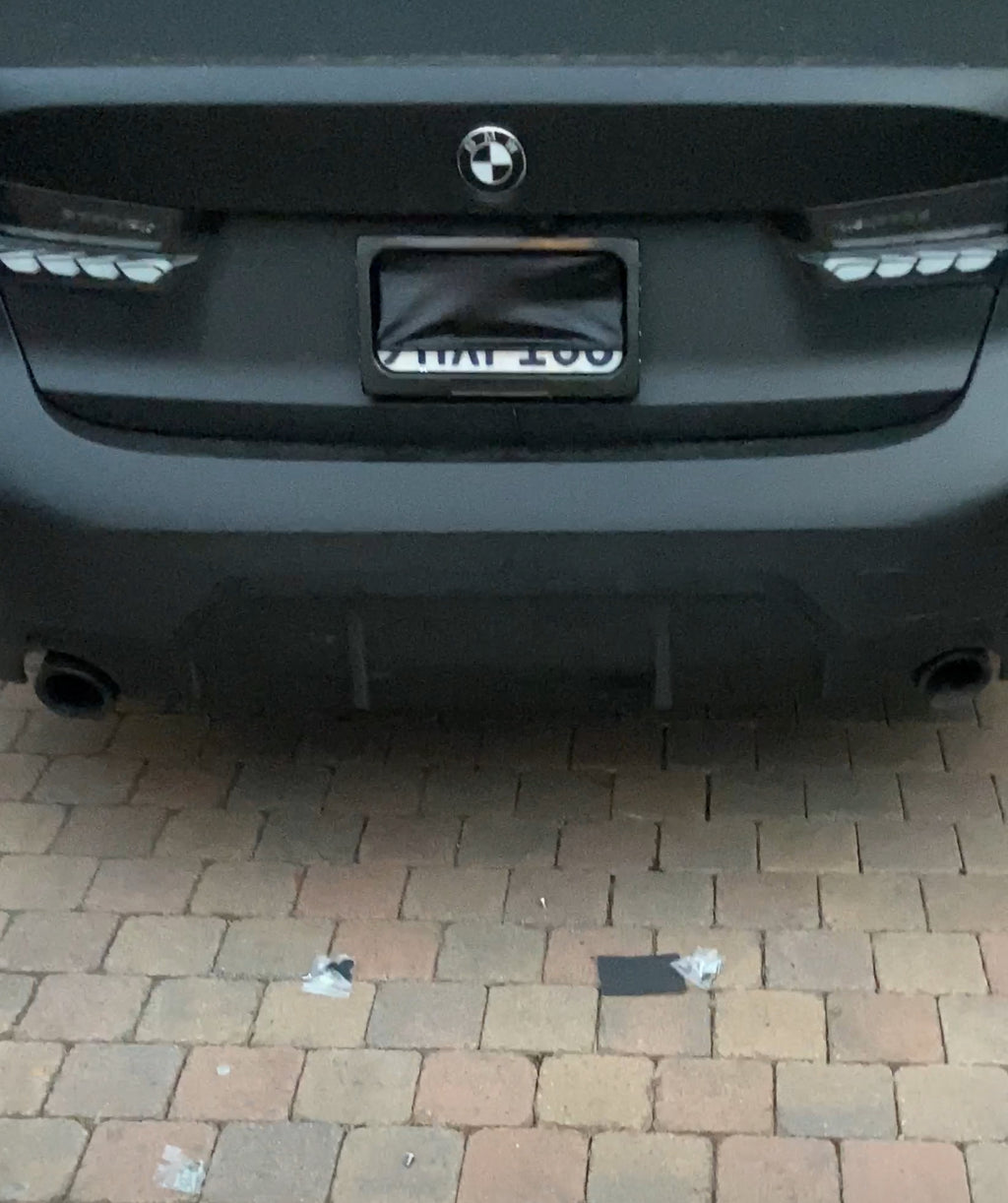 Remote License Plate Curtain