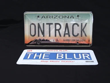 'BLURRY' License Plate Cover