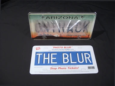 'BLURRY' License Plate Cover