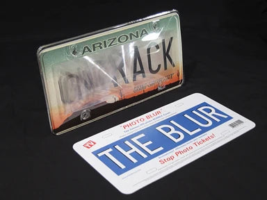 'BLURRY' License Plate Cover